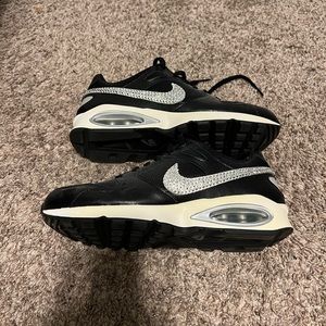 EUC Black & White Rhinestoned Nikes. Womens size 8.5